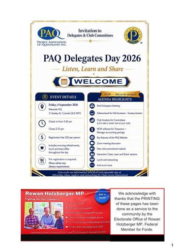Delegates Day Printed Booklet