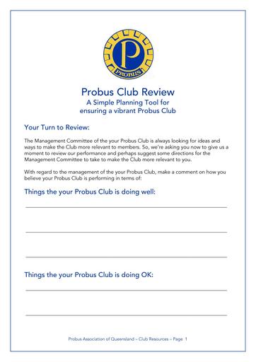 Simple Review Sheet
