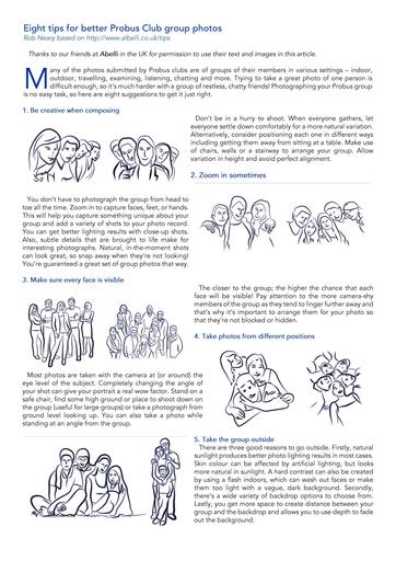 8 tips for Probus Club group photos